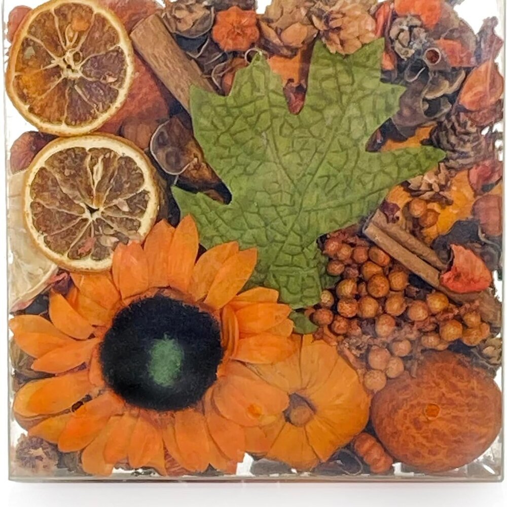 Decorative Sunflower Fragrance Potpourri Fall Autumn Home Décor Pumpkin Spice